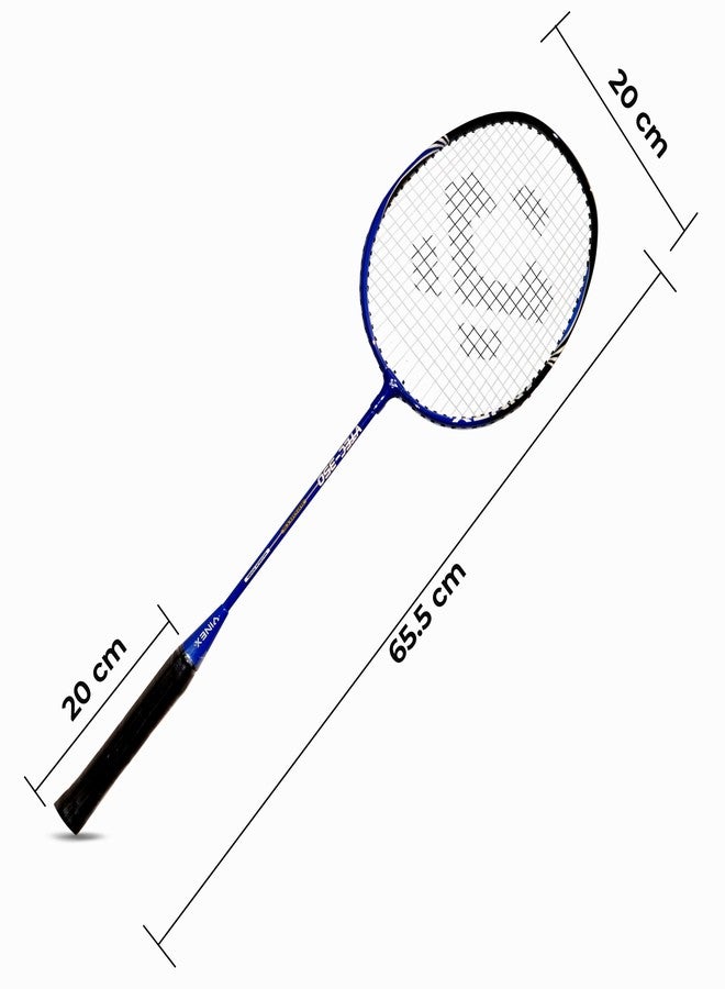 Vinex VTEC 350 Aluminium Strung Badminton Racquet | Lightweight & Durable | Power & Control | Blue & Black | Ideal for Beginners & Recreational Play (Pack of 1) - Image 3