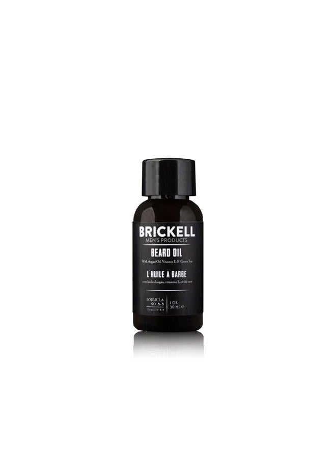 Brickell Men's Products Brickell Men's Beard Oil for Men, Natural and Organic Argan and Jojoba Oil to Strengthen and Soften Hair, 1 Ounce, Scented - Image 1