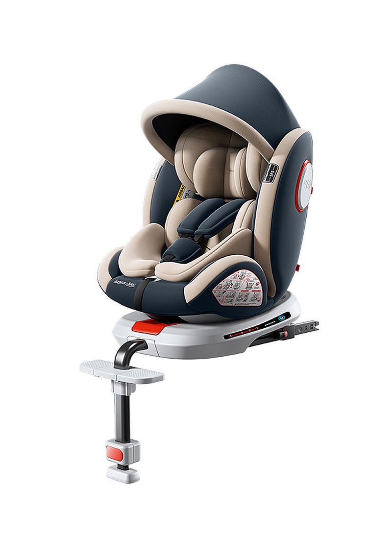 MaBaby - Baby Safety Car Seat, 360o Rotation Design,ISOFIX Comfort Car Seat, Booster Harness Cushon For Toddlers Children, Four-Speed Adjustment, With Adjustable Canopy And Footrest - Image 1