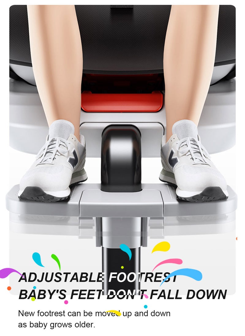 MaBaby - Baby Safety Car Seat, 360o Rotation Design,ISOFIX Comfort Car Seat, Booster Harness Cushon For Toddlers Children, Four-Speed Adjustment, With Adjustable Canopy And Footrest - Image 1