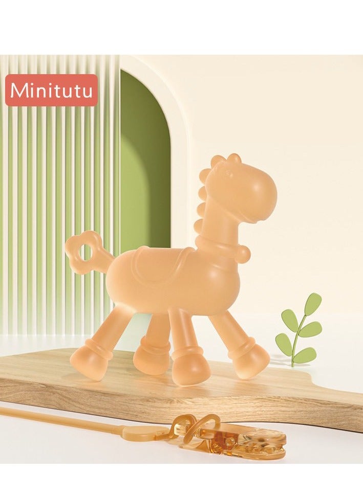 Minitutu all-silicone baby teething rubber chewable rubber anti-sucking soft and easy-to-bite baby tooth exerciser toy - Image 3