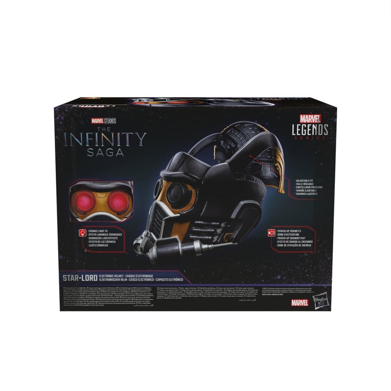 HASBRO - GAMING Guardians Of The Galaxy - Marvel Legends Star-Lord Premium Electronic Helmet (With Light and Sound Effects)  - Image 4