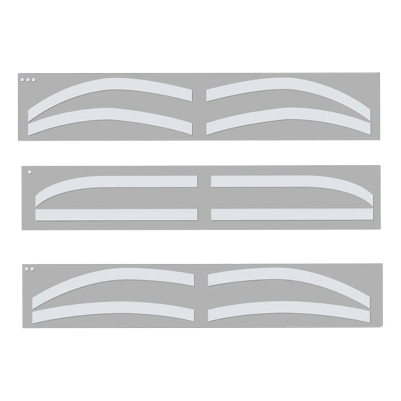 6 Pairs Eyebrow Tattoo Auxiliary Sticker Disposable Adhesive Eyebrow Template Sticker - Image 3