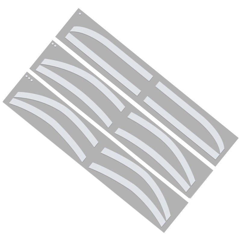 6 Pairs Eyebrow Tattoo Auxiliary Sticker Disposable Adhesive Eyebrow Template Sticker - Image 5