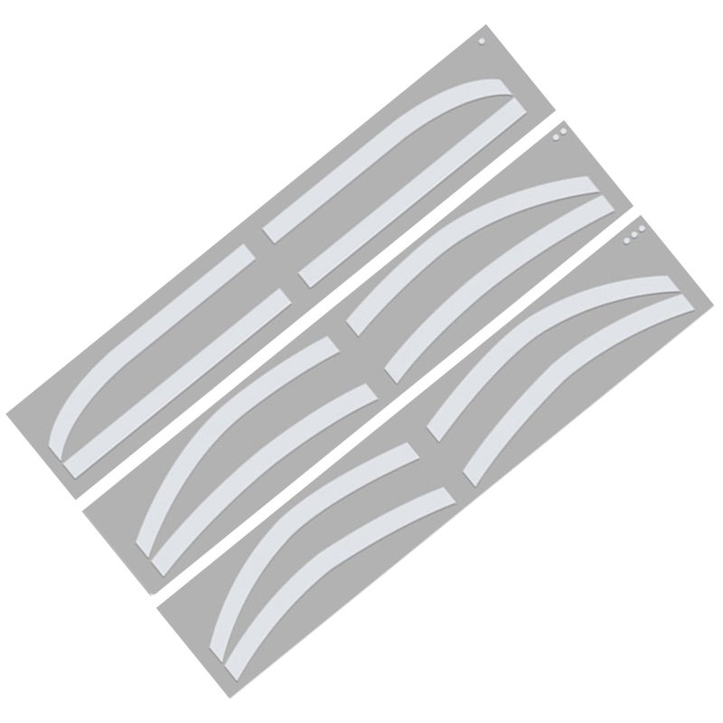 6 Pairs Eyebrow Tattoo Auxiliary Sticker Disposable Adhesive Eyebrow Template Sticker - Image 2