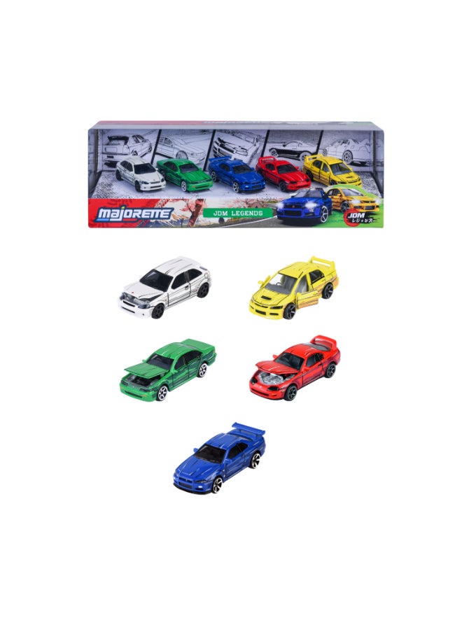Majorette JDM Legends Anime 5 Diecast Giftpack, 5 Officially Licensed Japanese Model Cars, 1:64 Scale Metal Toy Vehicles with Freewheel, Suspension and Opening Parts, 7.5 cm, Ages 3+ - Image 4