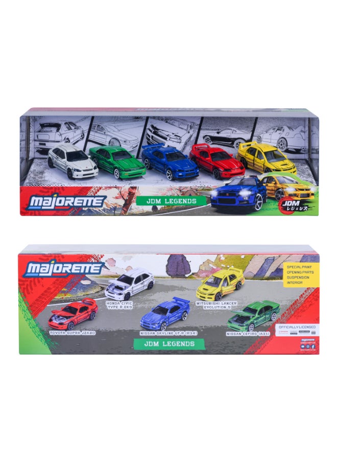 Majorette JDM Legends Anime 5 Diecast Giftpack, 5 Officially Licensed Japanese Model Cars, 1:64 Scale Metal Toy Vehicles with Freewheel, Suspension and Opening Parts, 7.5 cm, Ages 3+ - Image 5