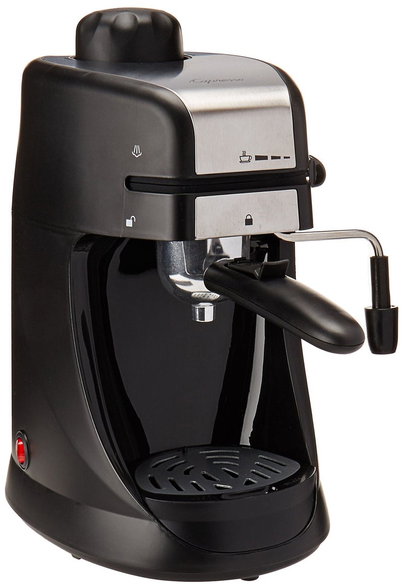 Capresso Capresso Steam PRO Espresso and Cappuccino Machine 4Cup Stainless SteelBlack 