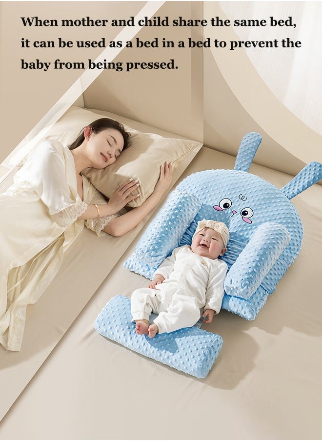 Aissiora Baby recliner pillows Baby wedge pillows Baby ramp pillow Ergonomic anti-vomiting pillow Pillow to prevent baby reflux Height adjustable Breastfeeding pillows Anti-rollover baby pillow  - Image 5