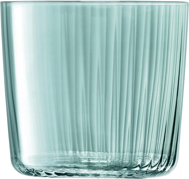 LSA Gems Tealight Holders Set of 4-Piece Hx6cm Ribbed Glass Candle Holders, Made in Poland - Image 3
