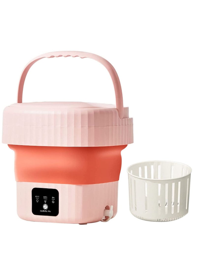 Arabest Folding Washing Machine Mini Portable Clothes Washer and Dryer Small Bucket Washer with Touch Screen and Drain Basket for Camping, Apartments, RV Travel  - Image 1