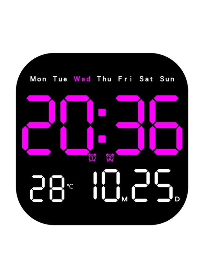BlueFire 10 Inch Large LED Digital Wall Clock with Remote Control – Multifunctional Electronic Clock Displaying Time, Temperature, Humidity, Date & Week – Adjustable Brightness with Auto Dimming, Silent Operation, Alarm & Countdown for Living Room, Bedroom, Office, Home Decor - Image 1