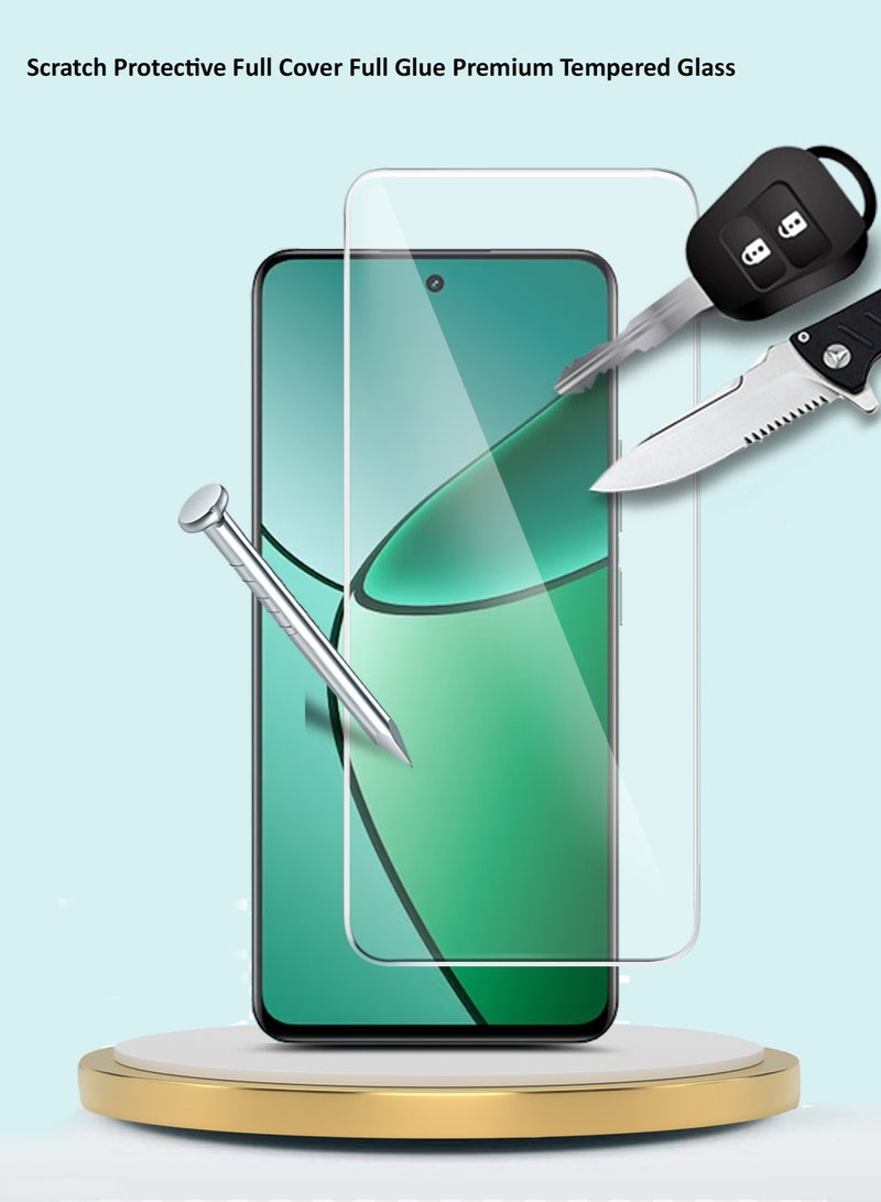 جيماكس واقي شاشة من الزجاج المقوى بحواف منحنية من سلسلة Premium 9H 2.5D لهاتف Realme 12+ / 12 Plus 5G 2024 شفاف - Image 2