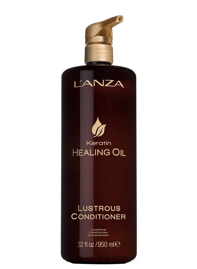L'anza Keratin Healing Oil Lustrous Conditioner, 32 Fl Oz - Image 1