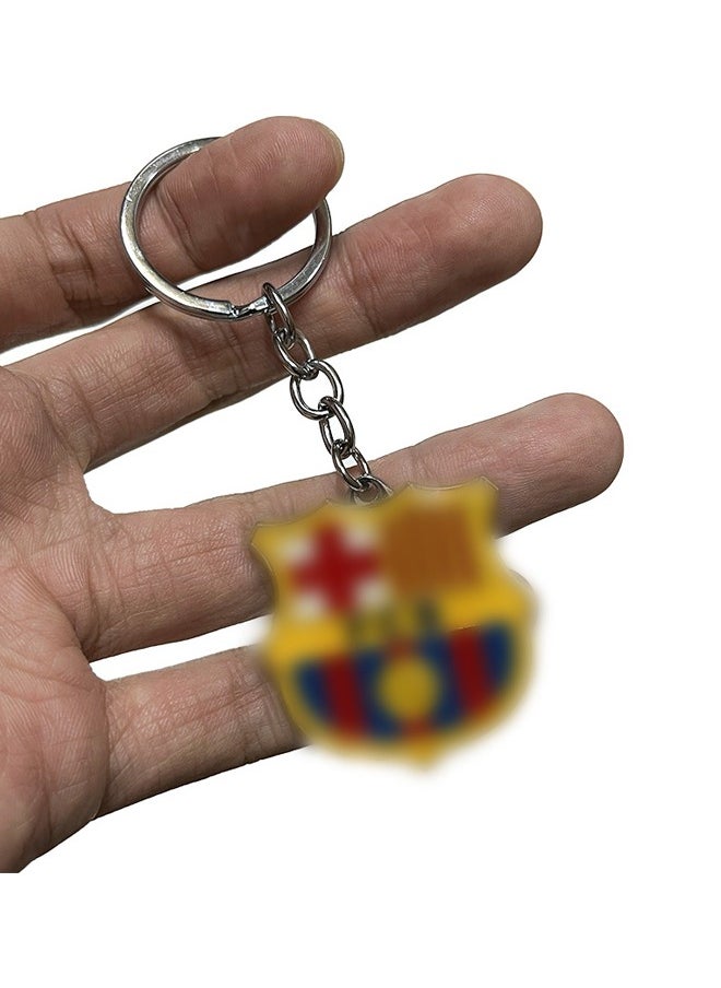Generic Football Team Keychain Real Madrid/Brazil/Argentina/Germany/Barcelona/Juve Keychain Accessory Pendant Bag Chain Car Keychain Creative Gift for Unisex 