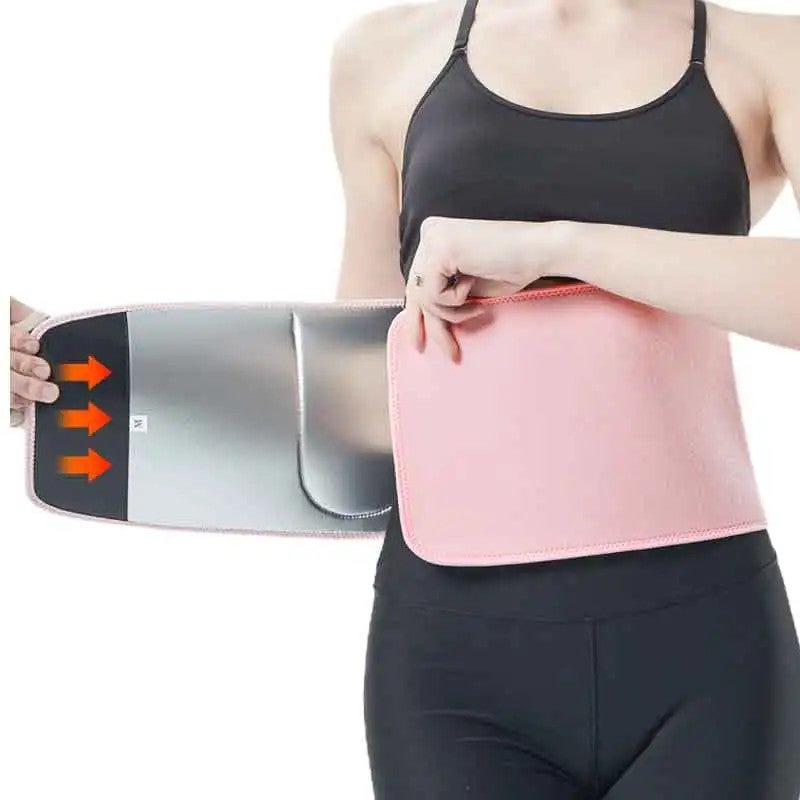 Bluejw Silver Ion Waist Trimmer - Adjustable Slimming Belt for Women & Men - Weight Loss Support - Image 2