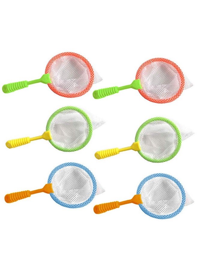 شيندل شبكات متينة لجمع الحشرات للأطفال، 6 قطع من شبكات جمع الحشرات، لعبة مغامرة للاستحمام، أداة تعلم مبكر لمراقبة العينات - Image 1