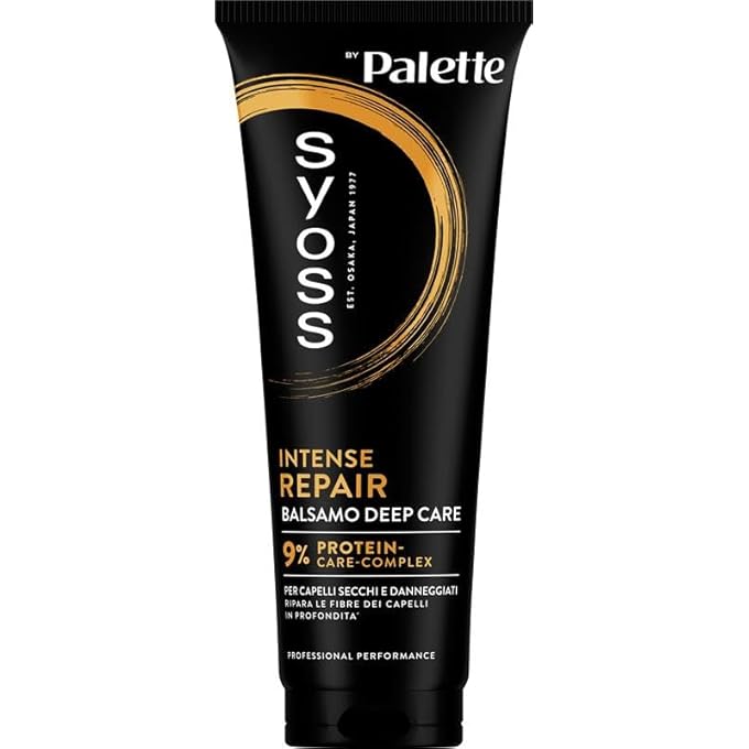SYOSS PALETTE INTENSE REPAIR DEEP CARE CONDITIONER 250 ML, RESTRUCTURING HAIR CONDITIONER WITH 9% PROTEIN CARE COMPLEX REPAIRS FIBRES IN DEEP, PRODUCTS FOR DRY AND DAMAGED HAIR - Image 1