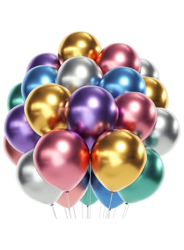 50 Pcs 10 ins Balloons Assorted Color - Multicolor Balloons for Party Decoration| Birthday | Wedding | Christmas | Party Supplies - Image 5