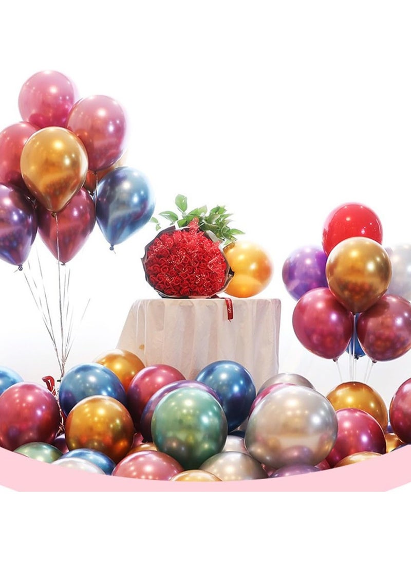 50 Pcs 10 ins Balloons Assorted Color - Multicolor Balloons for Party Decoration| Birthday | Wedding | Christmas | Party Supplies - Image 2