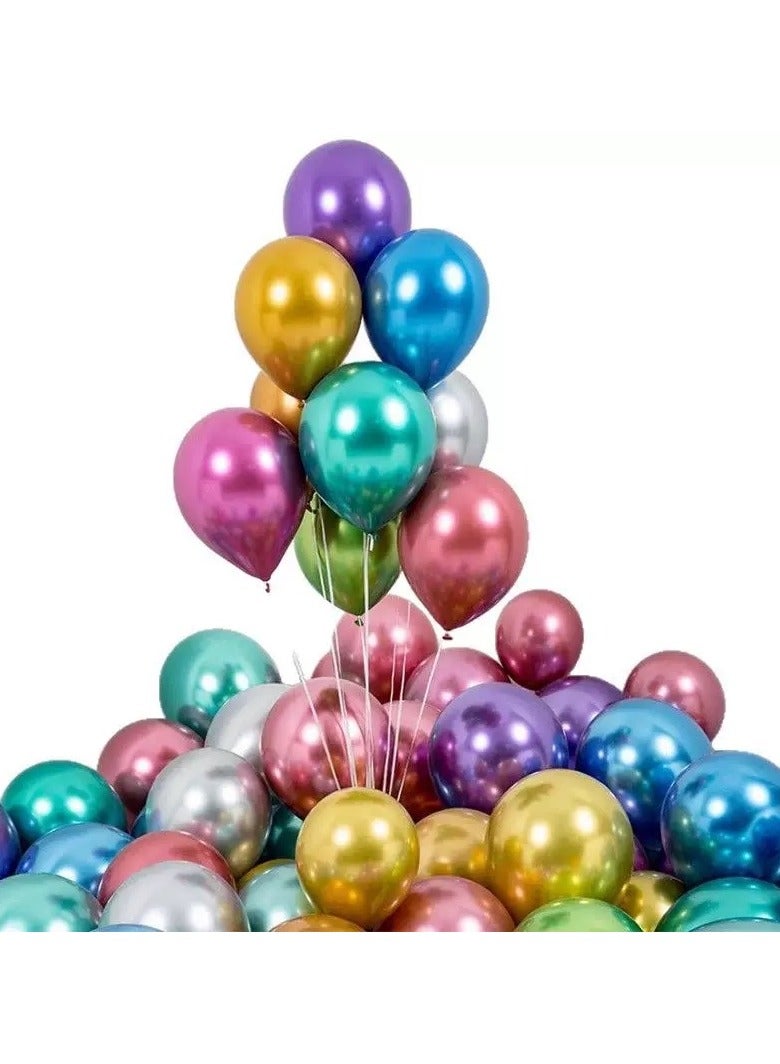 50 Pcs 10 ins Balloons Assorted Color - Multicolor Balloons for Party Decoration| Birthday | Wedding | Christmas | Party Supplies - Image 4