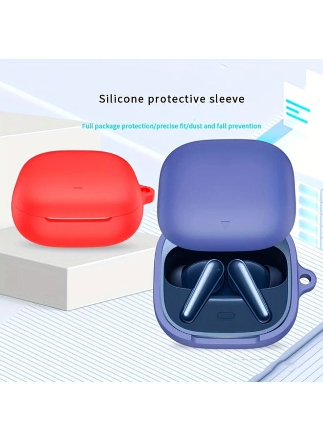 غطاء واقي أزرق منتصف الليل مع خطاف مجاني لحالة سماعات Anker Soundcore Liberty 5، تصميم مضاد للسقوط - Image 5