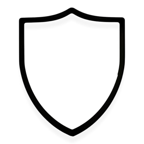 Bundle of Fun Shield Cookie Cutter | Easy-to-Push 3D-Printed Family Crest Cookie Cutter for Baking, Fondant, and Crafts | Medieval & Knight-Themed Baking Tool - Image 1