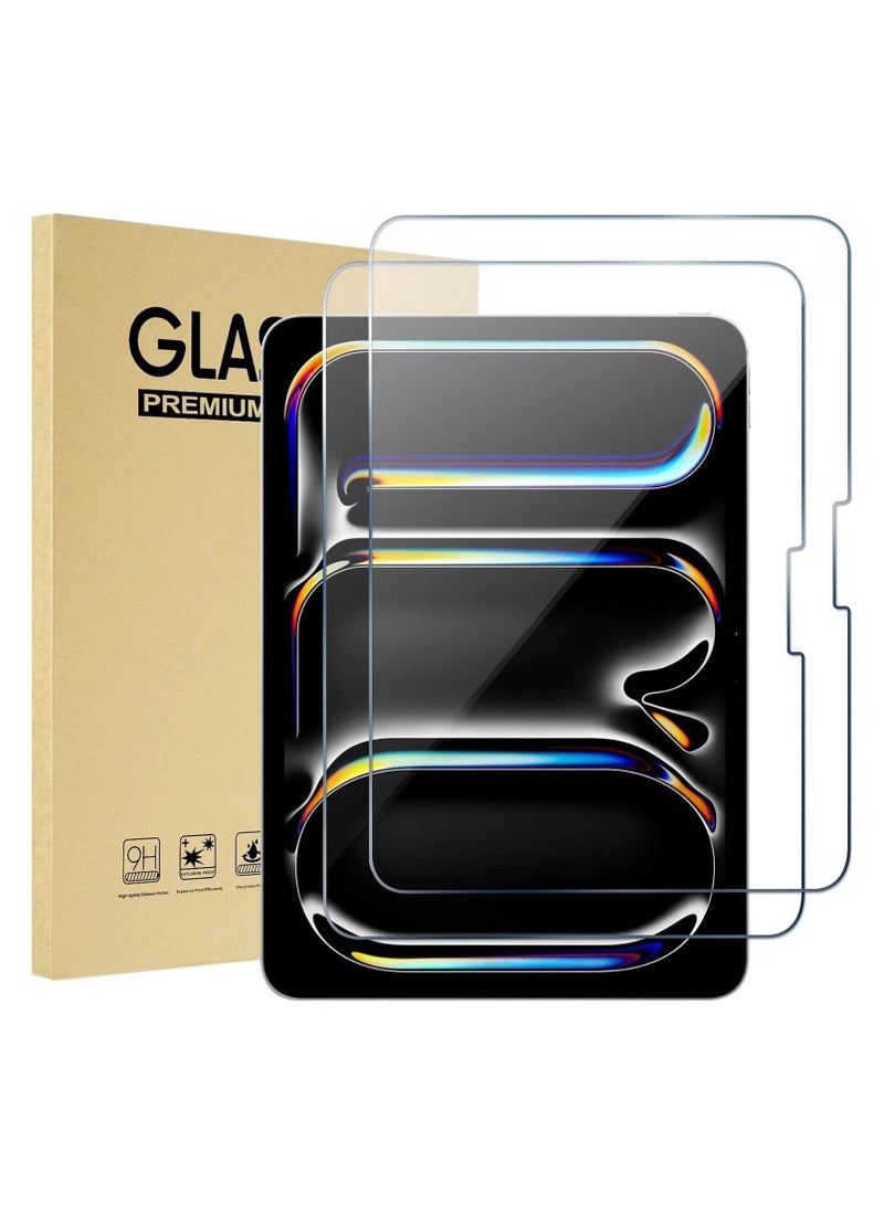 Screen Protector for iPad Pro 11-Inch M4 (2024) with Camera Lens Protector, Easy Installation Tool, Tempered Glass Film Anti-Scratch, HD Clear - Image 1
