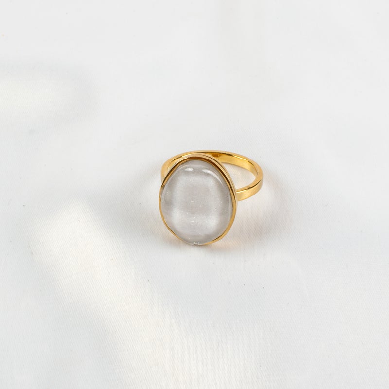 Golden Stainless Steel Ring Size 18 - Image 2