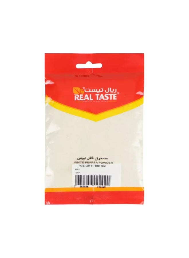 Real Taste بودرة الفلفل الأبيض الحقيقي - 100 جرام - Image 1