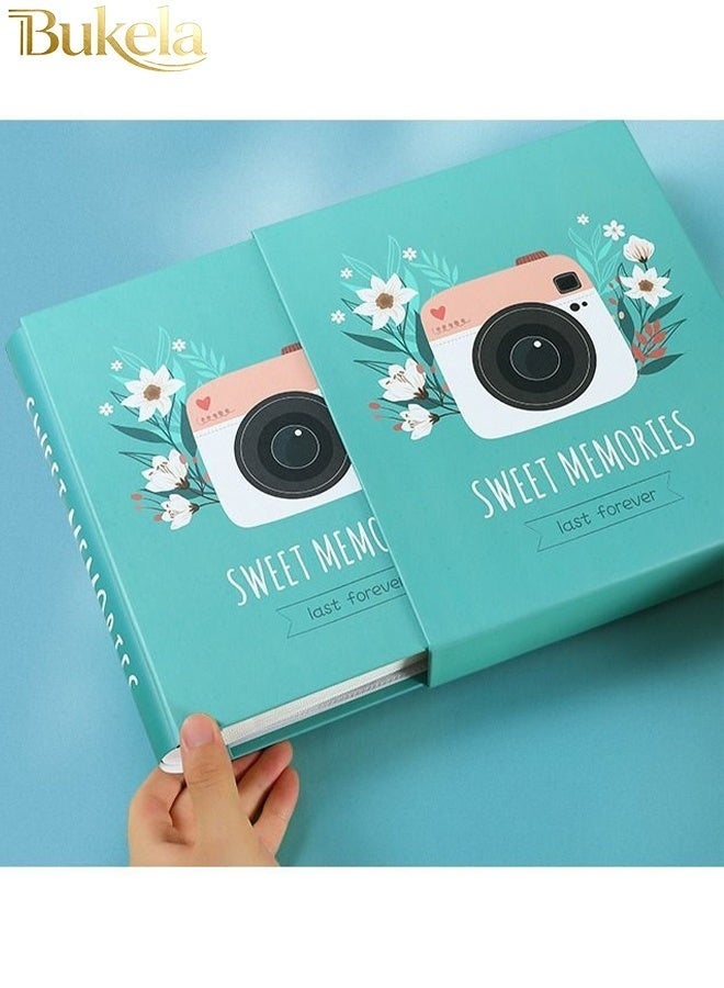 Bukela 200 Pockets Stamping Photo Album for 6 Inches Photos Portable Photo Album for Family Wedding Boys Girls - Image 2