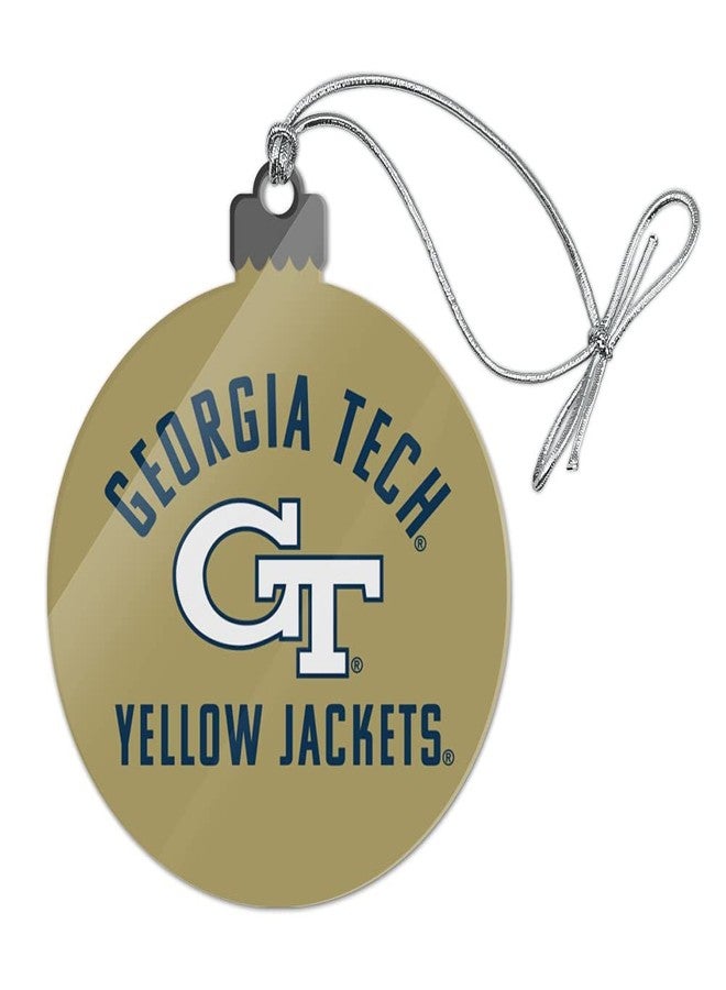 GRAPHICS & MORE Georgia Tech Yellow Jackets Acrylic Christmas Tree Holiday Ornament - Image 1