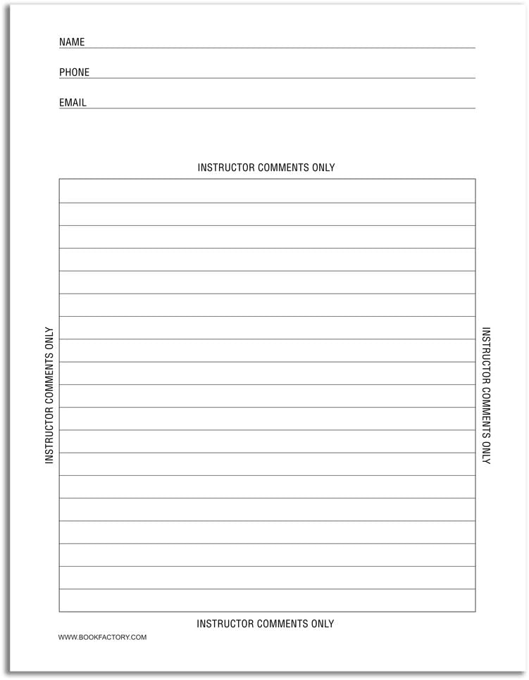 BookFactory Chemistry Lab Notebook - 75 Pages(8.5'' X 11'') -Scientific Grid Pages, Durable Translucent Cover, Wire-O Binding -Page Size: 8'' x 11'' (21.6cm x 27.9cm)(Made in USA) - Image 2