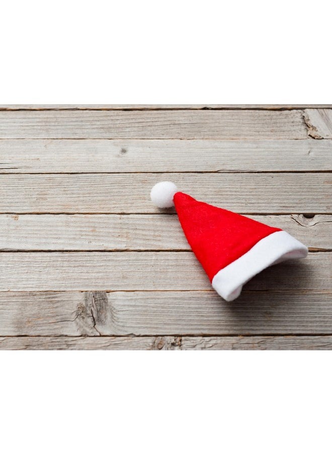 Iconikal Iconikal Mini Felt Santa Hats Decorations, Red, 12-Pack  - Image 3