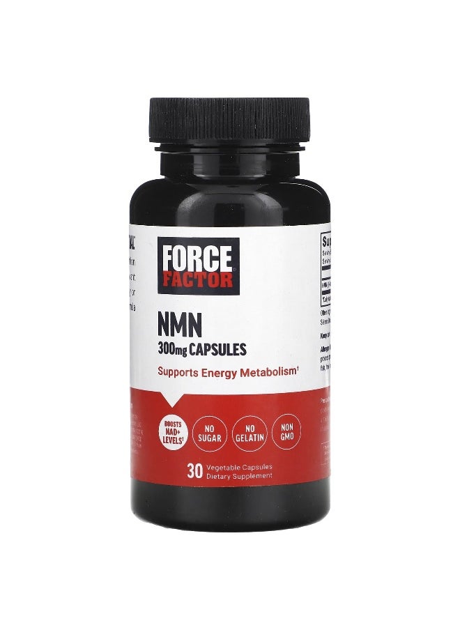 Force Factor Force Factor, NMN, 300 mg , 30 Vegetable Capsules 