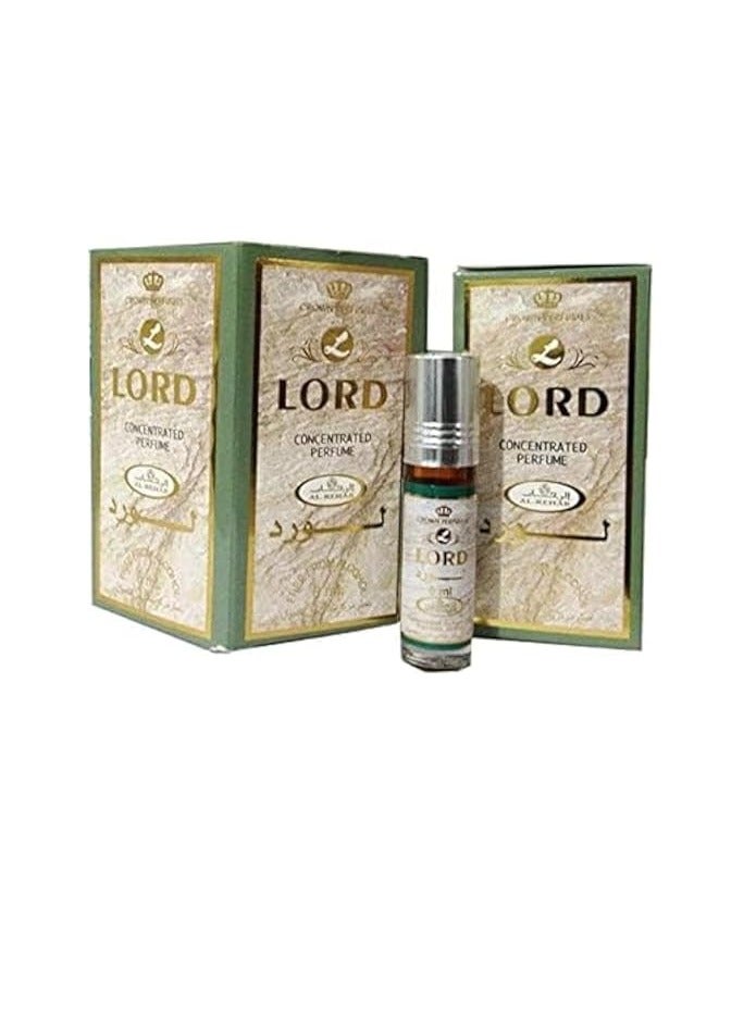 الرحاب عطر لورد رول اون 6 مل 6 حبات من الرحاب