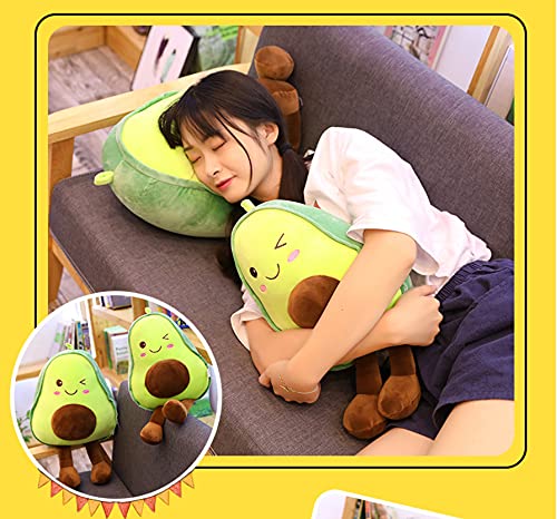 XIAOHONG 23.6 inch Large Avocado Fruit Soft Plush Toy Furry Stuffed Toy Avocado Plush Doll Cute Toy Avocado Stuffed Pillow Kawaii Food Shaped Fruit Series Hugging Pillow for Kids - Image 5