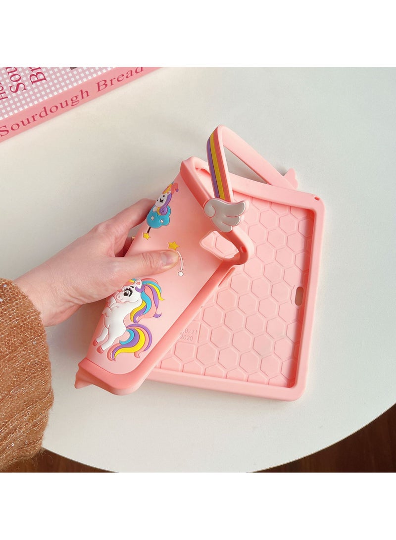 عام غطاء سيليكون واقي مناسب لـ iPad Pro 2018/2020/2021 11 بوصة - مع حامل دوار محمول، غطاء لوحي بتصميم كرتوني لطيف، واقٍ من السقوط - Image 3