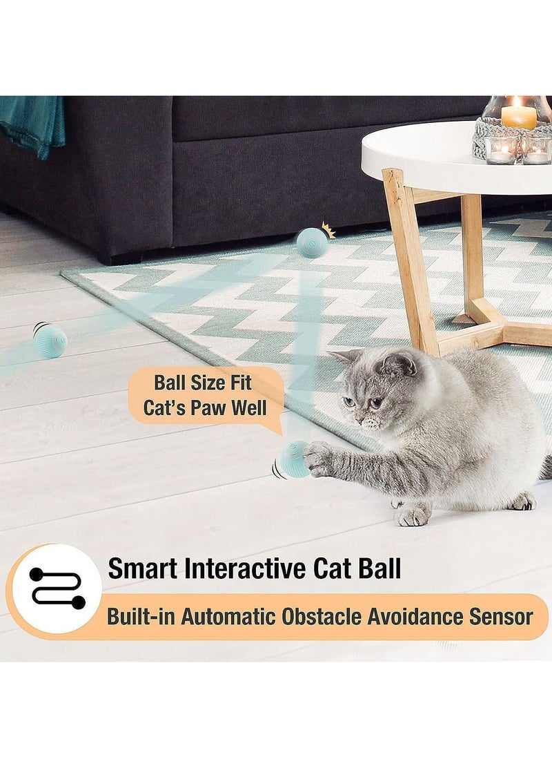 Pet Gravity Interactive Smart Cat Ball,Quiet Cat Toys for Indoor Cats Adult Automatic 360° Rotating Kitten Toys,Intelligent Automatic Mobile Ball USB Charging Pet Toy,Fun Gift for Kitten  - Image 4