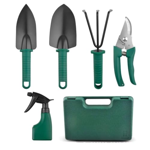 JERN 5 PCs Durable Gardening Hand Tools Kit with Portable Box, Small Garden Planting Tools, Garden Essentials - Image 4