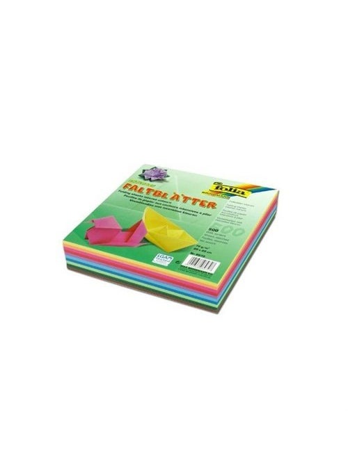 folia Origami Paper 20X20 Cm. 10 Colors 500 Pieces 