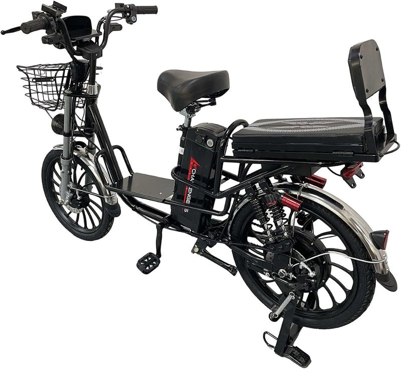 Challengers 60V 1000W High Speed Electric Bike with 20, 000 Mah Lithium Battery, Blue - Image 5