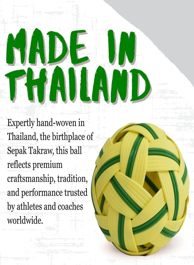 VAYINATO Sepak Takraw Ball - Official Kick Volleyball for Men & Women | Competition Grade | Imported from Thailand | Durable & Lightweight | Ideal for Training & Tournament - Image 3