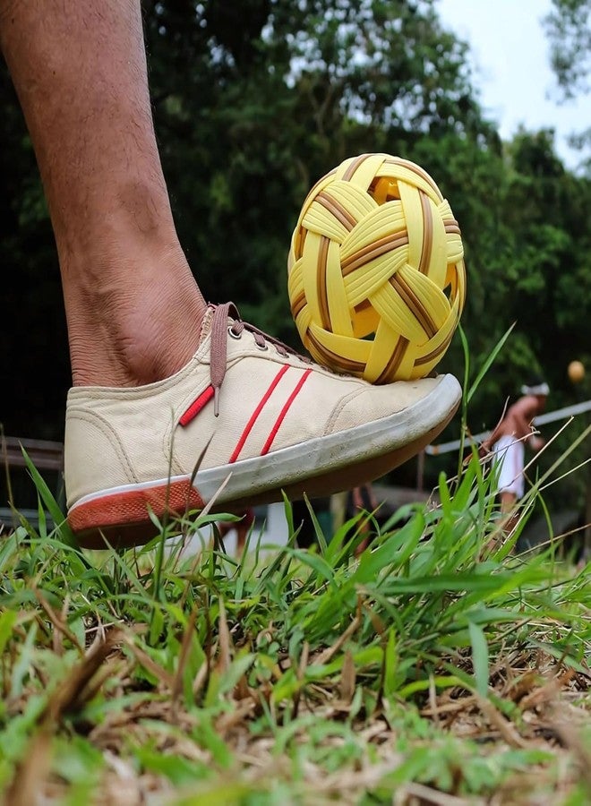 VAYINATO Sepak Takraw Ball - Official Kick Volleyball for Men & Women | Competition Grade | Imported from Thailand | Durable & Lightweight | Ideal for Training & Tournament - Image 4