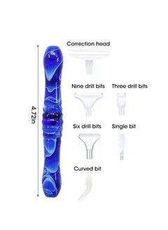 Y&D Diamond Painting Pens, Anti-Slip Resin 5d Art Pen with 6 Pcs Heads for DIY Craft Embroidery Accessories  - Image 3