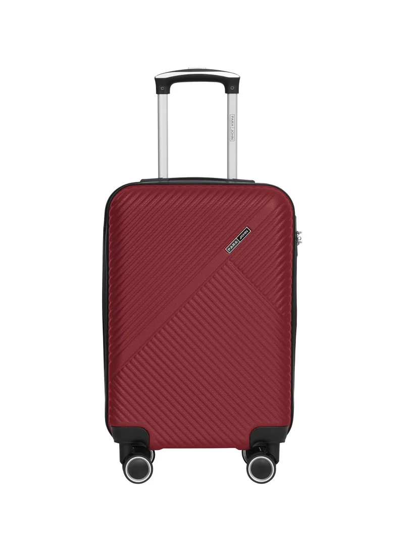PARAJOHN Aurora 2-Piece Luggage Set, Carry on & Check-in Luggage for Men & Women, Suitcase for Travel, Lightweight ABS Hard Shell 20/24 Inch Cabin & Medium Luggage, 8 Spinner Wheels, Combination Lock, Burgundy