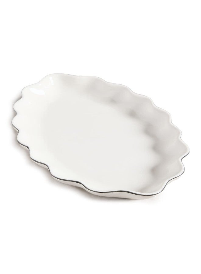 Kassatex Women's Le Marais Tray, White, One Size - Image 1