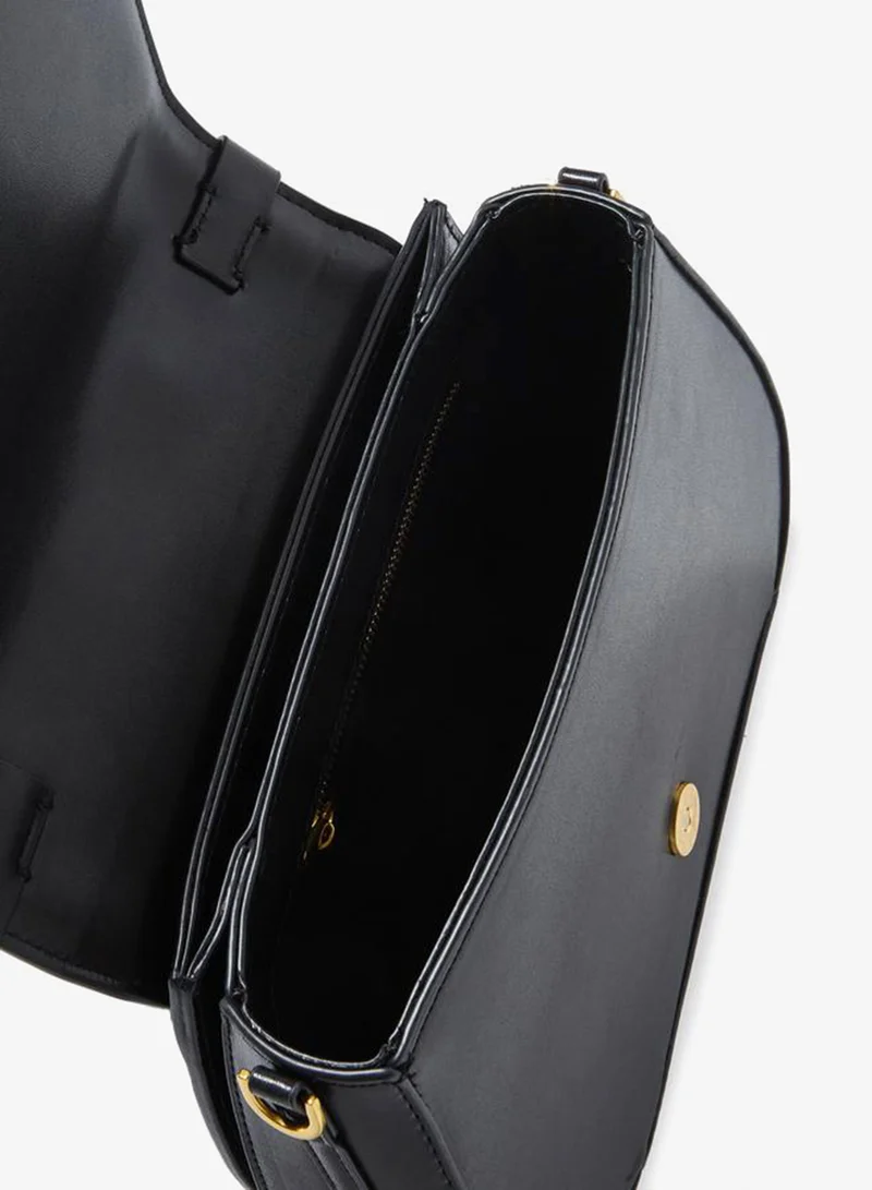 Styli  Black Canvas Strap Crossbody Bag for Women | Best Price UAE