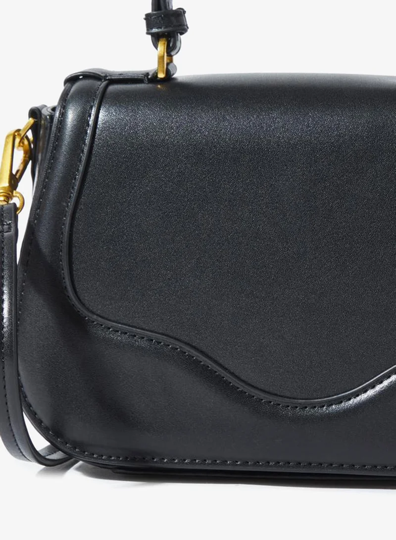 Styli  Black Canvas Strap Crossbody Bag for Women | Best Price UAE