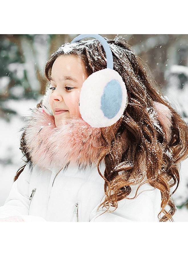 Aurya Kids Classic Ear Warmers/Earmuffs-Winter Faux Fur Warm Ear Muffs for Boys and Girls (Light Blue) - Image 2
